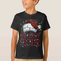 Feliz Natal Buffalo Xadrez Red Santa Hat Vovô