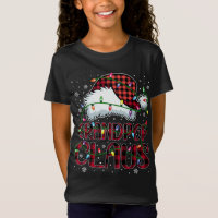 Feliz Natal Buffalo Xadrez Red Santa Hat Vovô