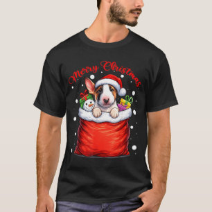 Camiseta Feliz Natal Bull Terrier Fofo Natal Feio