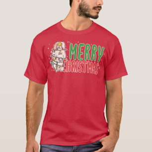 Camiseta Feliz Natal Bunny Xmas Luz Rabbit Cos