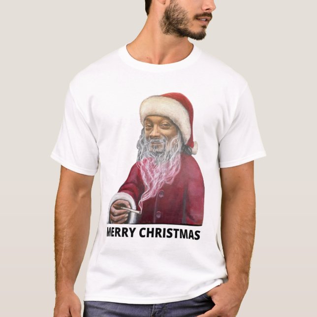 Camiseta Feliz Natal Cachorro Papais noeis Klaus Costume 32 (Frente)