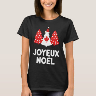 Camiseta Feliz Natal Canadá Bandeira Chapéu Canadense Árvor