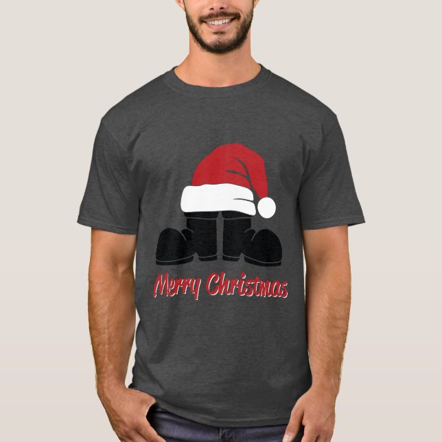 Camiseta Feliz Natal Canta Hat e Boots (Frente)