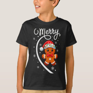Camiseta Feliz Natal Casal Biscoito de Natal Pijama de Nata