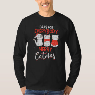 Camiseta Feliz Natal Catmas Gatos Para Gato
