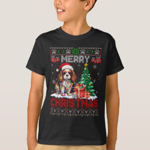 Camiseta Feliz Natal Cavaleiro Rei Cachorro Amadurece Xmas