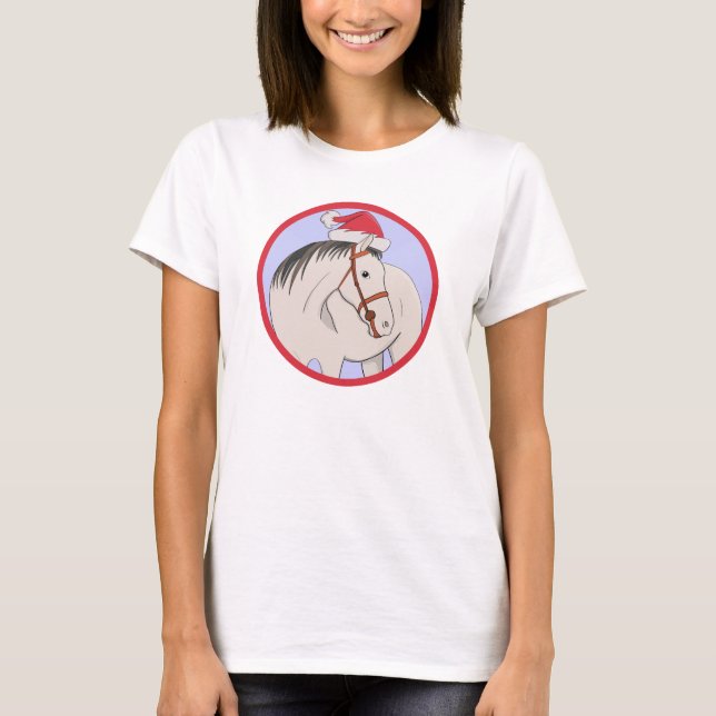 Camiseta Feliz Natal Cavalo (Frente)