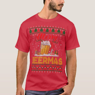 Camiseta Feliz Natal Cervejeiro Natal Divertido Bebendo Cer