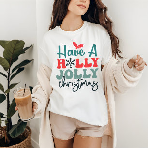 Camiseta Feliz Natal Cheio de Alegria, Boas Festas