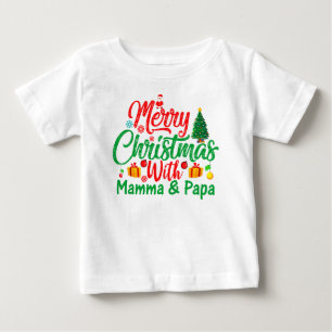 Camiseta Feliz Natal com a Mamãe e o Papai-42705