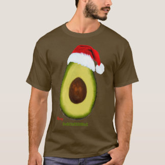 Camiseta Feliz Natal com o abacate