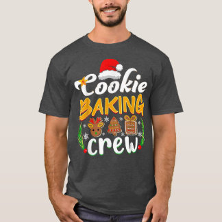 Camiseta Feliz Natal Cookie Baking Crew Reindeer Xmas T