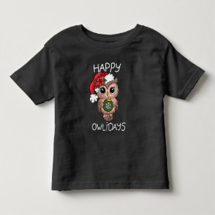 Camiseta Feliz Natal Coruja Feliz Natal Coruja Verde