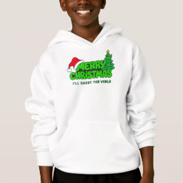 Camiseta Feliz Natal Crianças – Papai Noel & Árvore