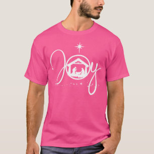 Camiseta Feliz Natal Cristão Jesus Criatividade Cena Fé