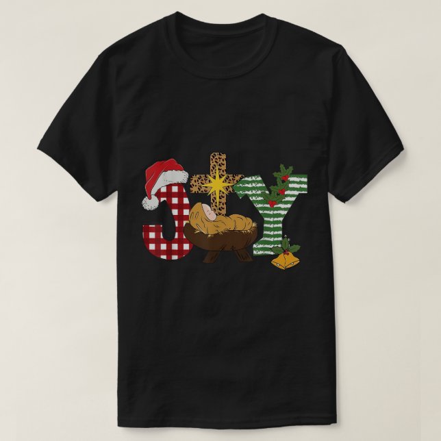 Camiseta Feliz Natal Cristão Jesus Criatividade Cena Fé (Frente do Design)