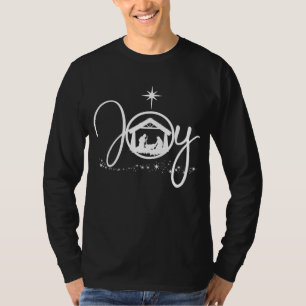 Camiseta Feliz Natal Cristão Jesus Criatividade Cena Fé