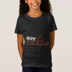 Camiseta Feliz Natal - Cristo Cruzado Religioso Xmas Buff