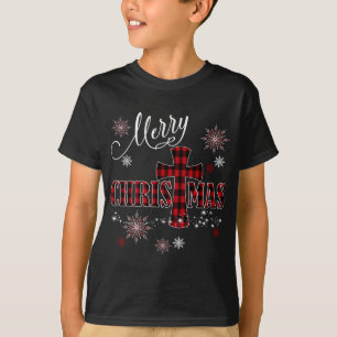 Camiseta Feliz Natal Cross Buffalo Xadrez Christian Holi