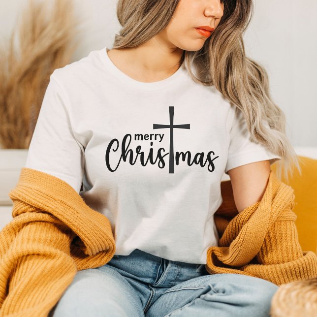 Camiseta Feliz Natal Cross Faith Shirt (Criador carregado)