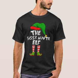 Camiseta Feliz Natal Da Família, A Tia Sassy E
