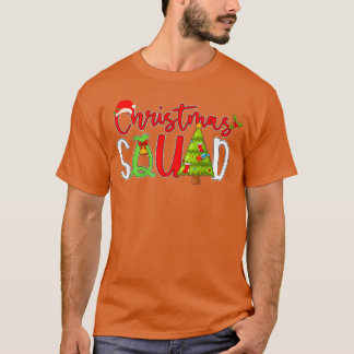 Camiseta Feliz Natal da família de natal da quadra de Natal