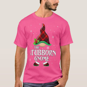 Camiseta Feliz Natal da Família de Xadrezes Vermelhas de Gn