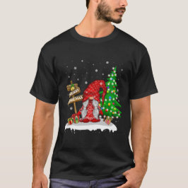 Camiseta Feliz Natal da família Gnomo
