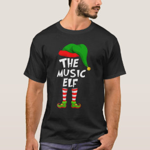Camiseta Feliz Natal Da Família, O Elf Da Música
