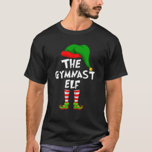 Camiseta Feliz Natal Da Família, O Elfo Do Gymnast