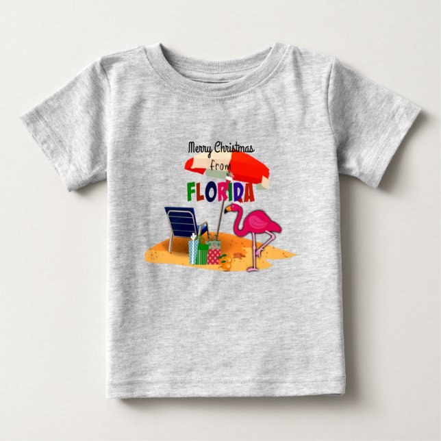 Camiseta Feliz Natal da Flórida (Frente)