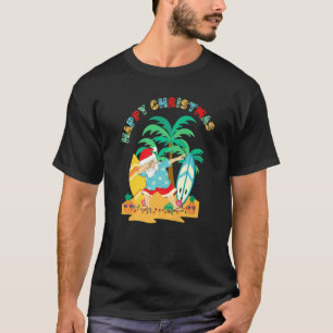 Camiseta Feliz Natal Dabbing Papais noeis Conselho Tropic