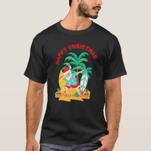 Camiseta Feliz Natal Dabbing Papais noeis Conselho Tropic
