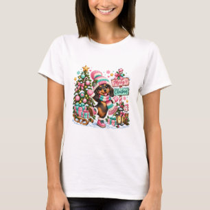 Camiseta Feliz Natal Dachshund