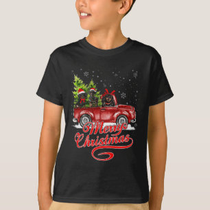 Camiseta Feliz Natal Dachshund Dog Papais noeis Reindeer