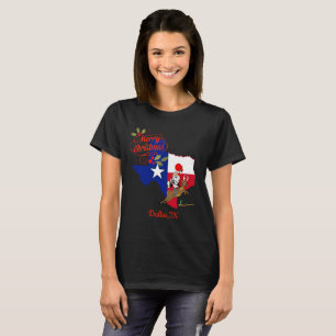Camiseta Feliz Natal Dallas Texas