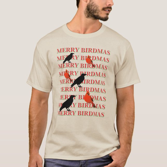 Camiseta Feliz NATAL DAS AVES (Frente)