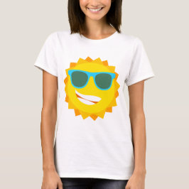 Camiseta Feliz Natal das mulheres Festa Novidade FELIZ SUN