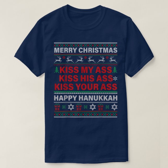 Camiseta Feliz Natal de 2021, citações sarcásticas Happy Ha (Frente do Design)