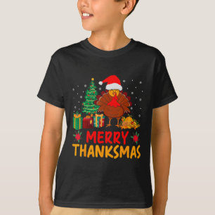 Camiseta Feliz Natal de Ação de Graças Peru Sant