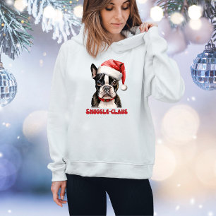 Camiseta Feliz Natal de Boston Terrier
