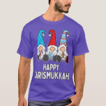 Camiseta Feliz Natal de Chrismukkah e Gnomos de Chrismukkah<br><div class="desc">Feliz Natal de Chrismukkah e Gnomos de Chrismukkah.</div>