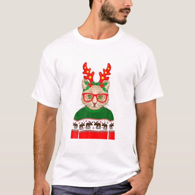 Camiseta Feliz Natal De Hippie Engraçado (Frente)