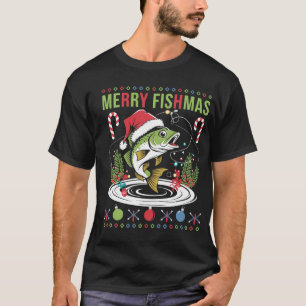 Camiseta Feliz Natal de Pesca