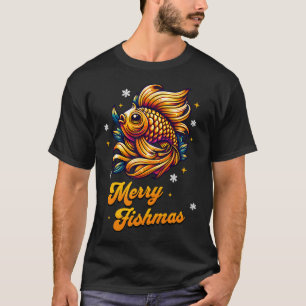 Camiseta Feliz Natal de Pesca