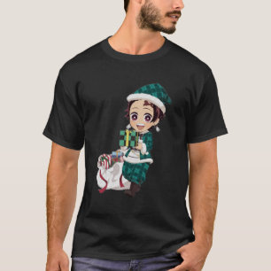 Camiseta Feliz Natal De Tanjiro Kamado Demon Slayer 1