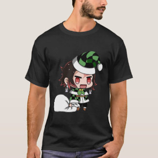 Camiseta Feliz Natal De Tanjiro Kamado Demon Slayer 2