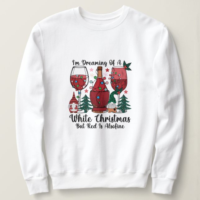 Camiseta Feliz Natal de vinho (Frente do Design)