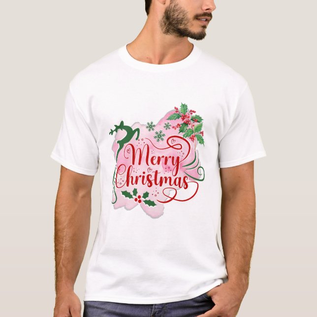 Camiseta Feliz Natal Deer (Frente)