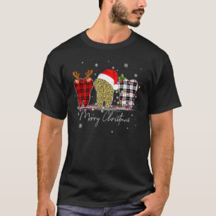 Camiseta Feliz Natal Dentista Dente Santa Hat Xmas Leopa